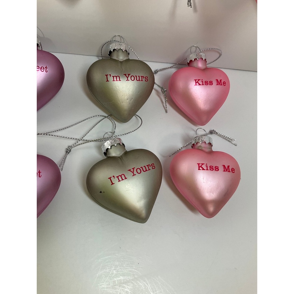 Heart Ornaments, Blown glass by Lillian Vernon - Picture 5 of 12